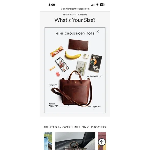 Portland Leather Crossbody Bag in Teal - Picture 5 of 5